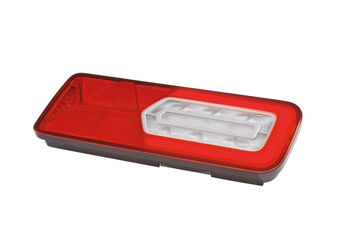 Rear lamp LED GLOWING Right 12V, additional conns, triangle